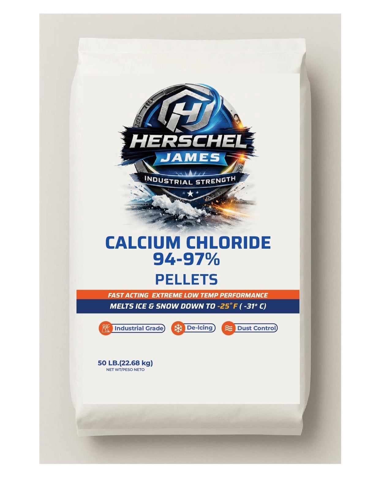 Herschel James Calcium Chloride 94-97% Pellets